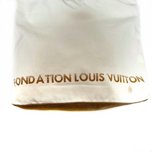 37851769 8 Louis Vuitton Fondation Louis Vuitton Museum Canvas Tote Bag White Beige