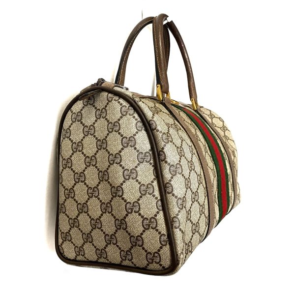 37852295 2 Gucci Accessories Collection Gg Supreme Sherry Pvc Handbag Beige