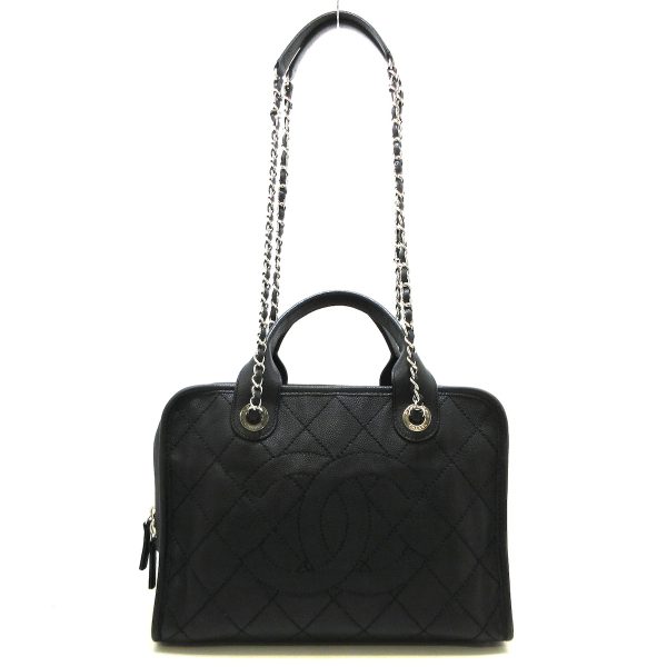 37853162 1 Chanel Deauville Bowling Bag Caviar Skin Black