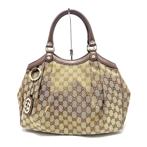 37853294 1 Gucci Sookie Gg Pattern Jacquard Tote Bag Beige