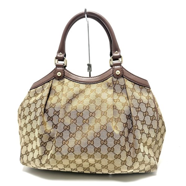 37853294 3 Gucci Sookie Gg Pattern Jacquard Tote Bag Beige