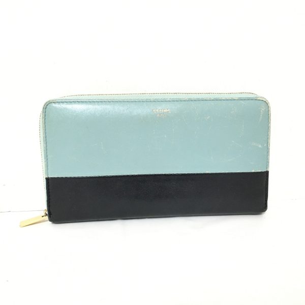 37853408 1 Celine Leather Long Wallet Light Blue