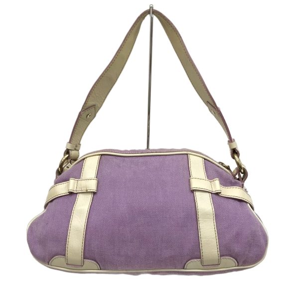 37863774 3 Celine Canvas Leather Shoulder Bag Purple