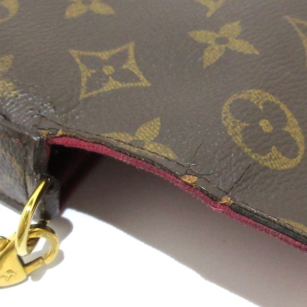 37864138 7 Louis Vuitton Pochette Felicie Monogram Canvas Wallet Chain Wallet Brown