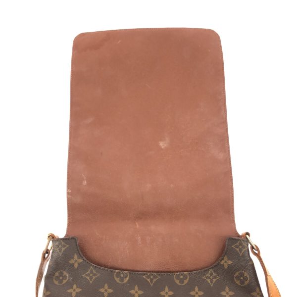 37864385 11 Louis Vuitton Musette Monogram Canvas Shoulder Bag Brown