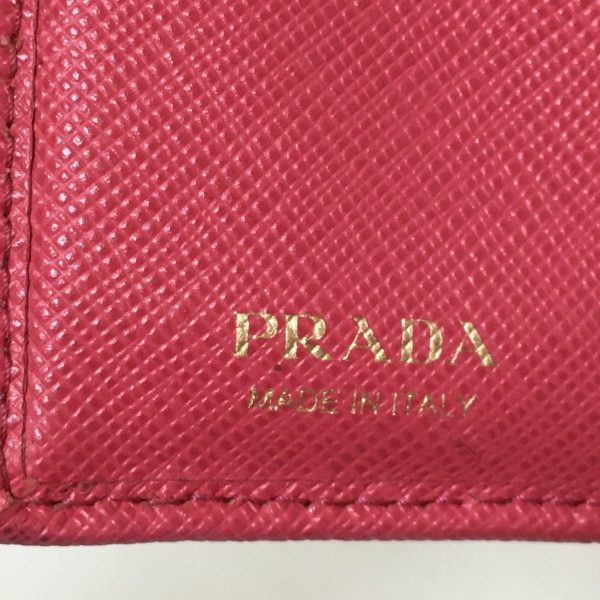 37864525 5 Prada Bifold Wallet Leather Pink Gold