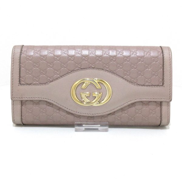 37864793 1 Gucci Brit Micro Guccisima Leather Wallet Pink Beige