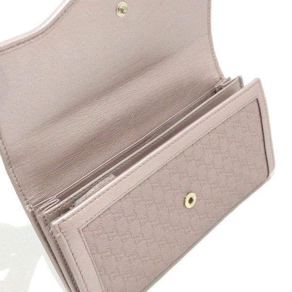 37864793 3 Gucci Brit Micro Guccisima Leather Wallet Pink Beige