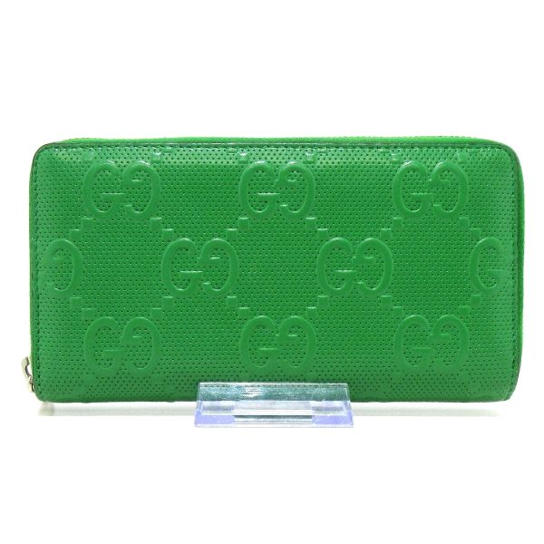 37864794 1 Gucci Gg Embossed Leather Wallet Green