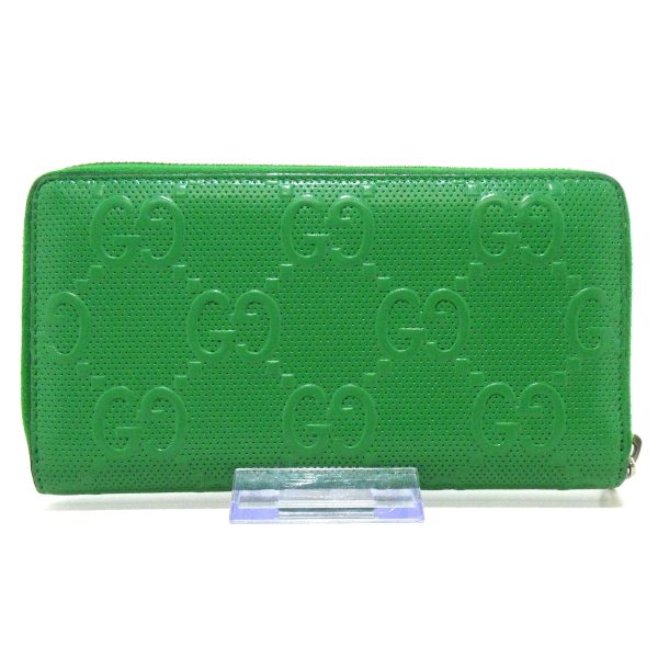 37864794 2 Gucci Gg Embossed Leather Wallet Green