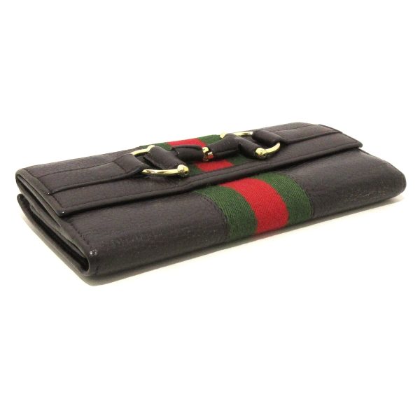 37864795 9 Gucci Horsebit Shelly Leather Wallet Dark Brown