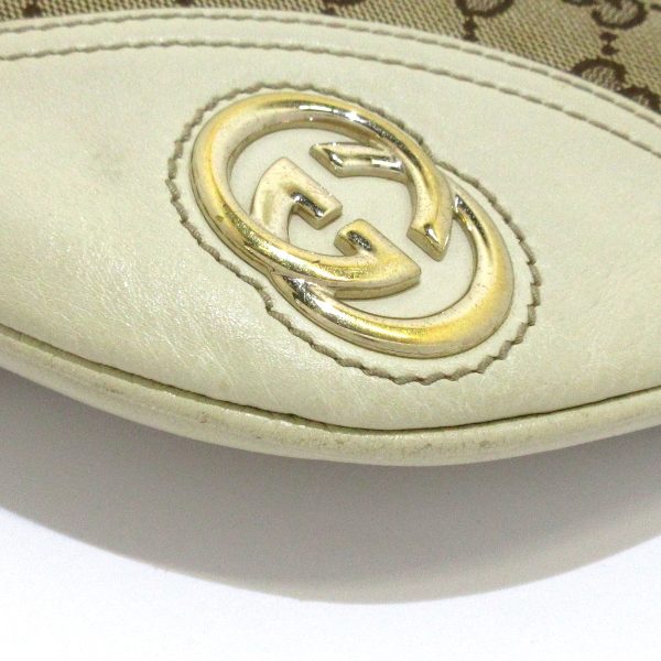 37864806 5 Gucci New Brit Gg Pattern Jacquard Shoulder Bag Beige