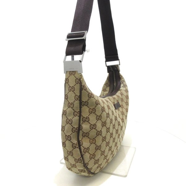 37864820 2 Gucci Gg Pattern Jacquard Shoulder Bag Beige