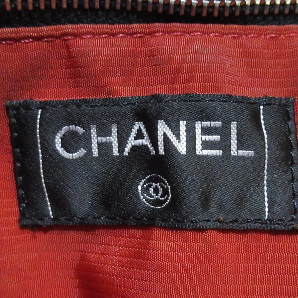 37864828 8 Chanel Vintage Travel Line Tote Bag Nylon Black