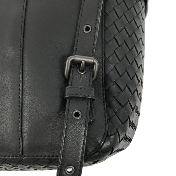 37866007 9 Bottega Veneta Intrecciato Rucksack Black Lambskin