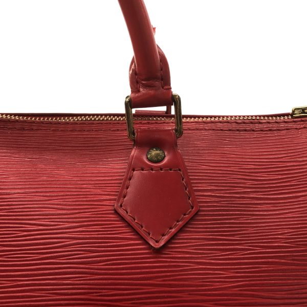 37866795 10 Louis Vuitton Speedy Leather Handbag Castilian Red