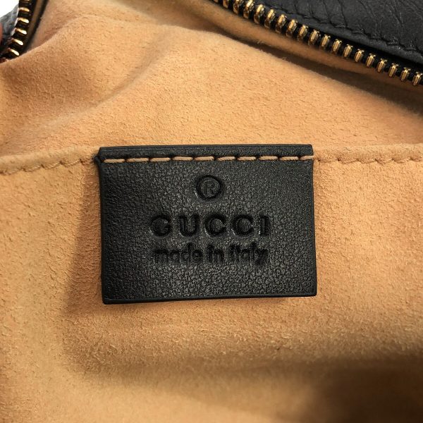 37867440 7 Gucci Gg Marmont Leather Shoulder Bag Black