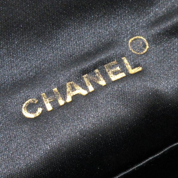 37867499 7 Chanel Mini Matelasse Shoulder Bag Satin Black