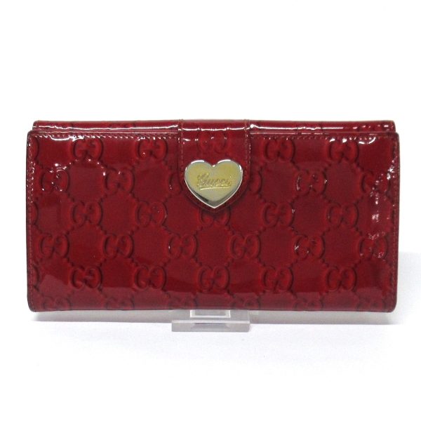 37867735 1 Gucci Gg Pattern Enamel Wallet Red