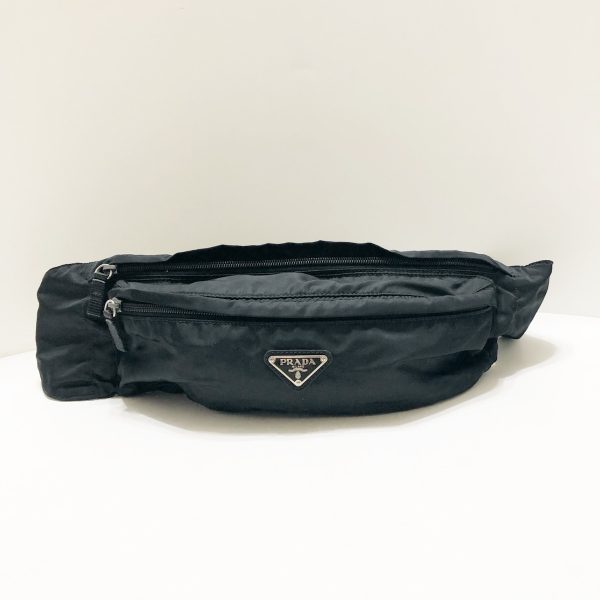 37868056 1 Prada Waist Pouch Nylon Black