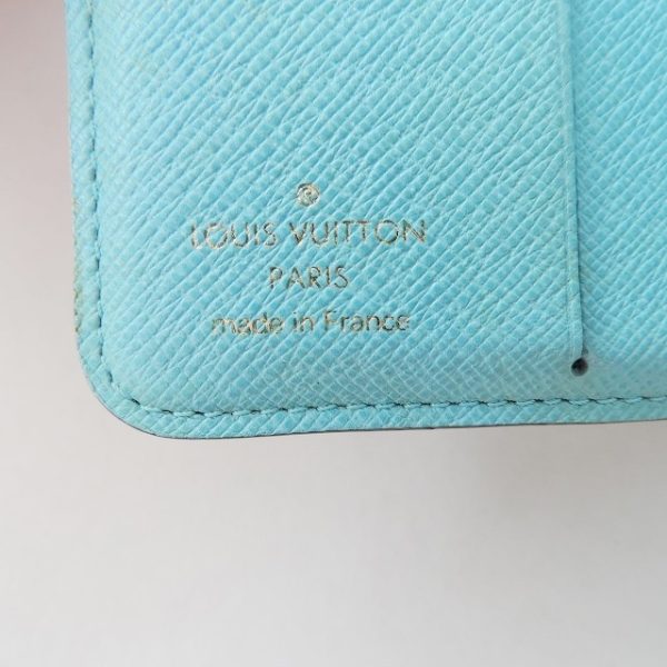 37868203 5 Louis Vuitton Compact Zip Synthetic Leather Bifold Wallet Blue