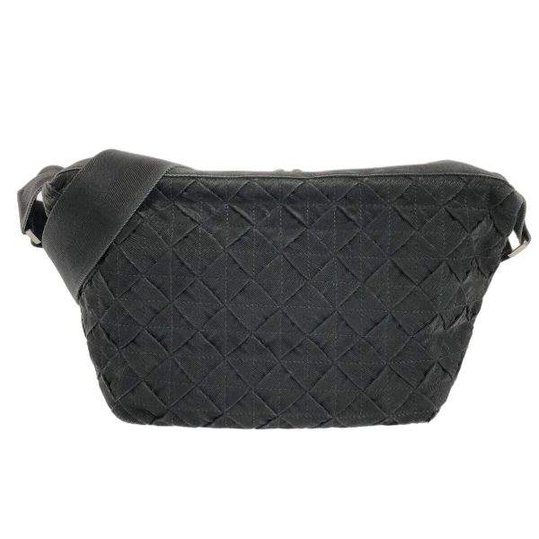 37868285 1 Bottega Veneta Intrecciato Shoulder Bag Black Fiber