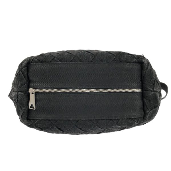 37868285 4 Bottega Veneta Intrecciato Shoulder Bag Black Fiber