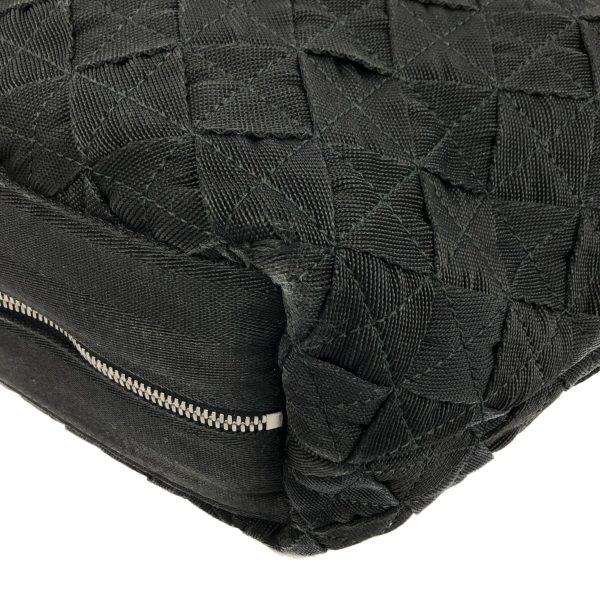 37868285 5 Bottega Veneta Intrecciato Shoulder Bag Black Fiber