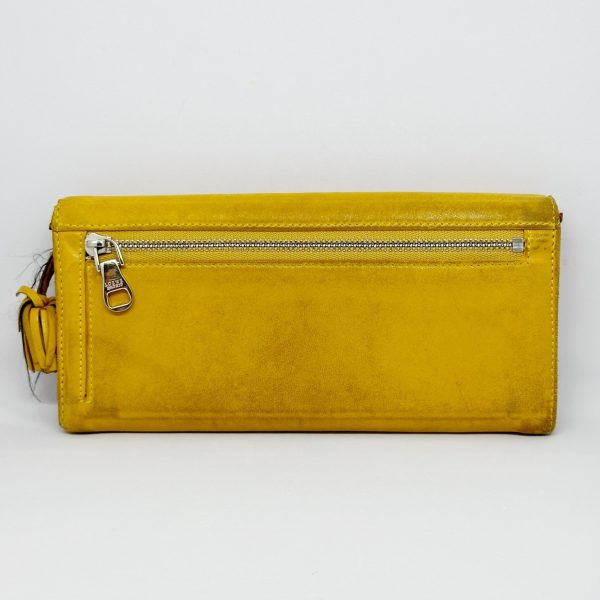 37868711 2 Loewe Long Wallet Tassel Nappa Leather Dark Yellow