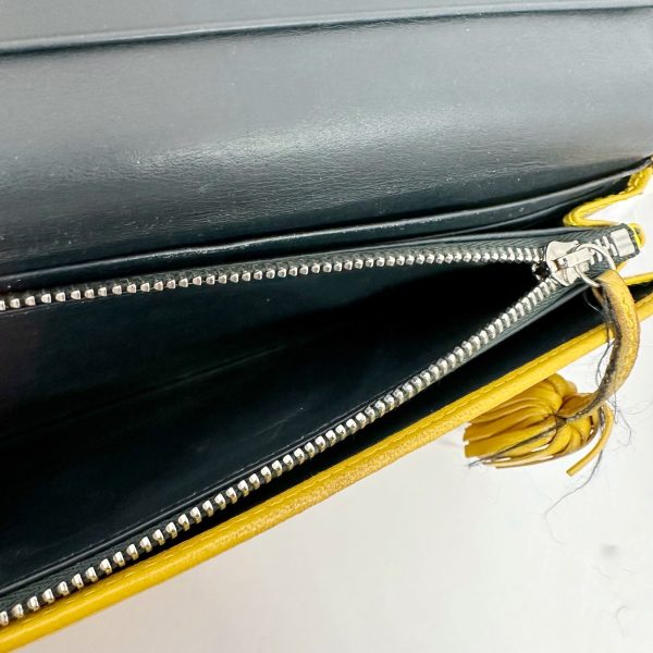 37868711 4 Loewe Long Wallet Tassel Nappa Leather Dark Yellow