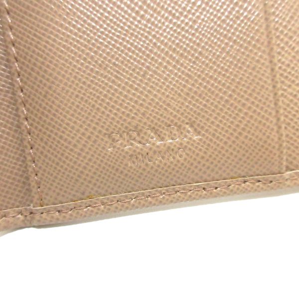 37868830 5 Prada Trifold Wallet Saffiano Leather Beige