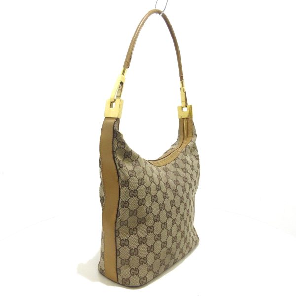 37868857 2 Gucci Gg Pattern Jacquard Shoulder Bag Beige