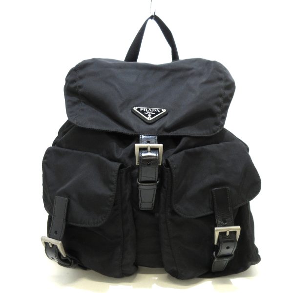 37868863 1 Prada Rucksack Nylon Leather Black