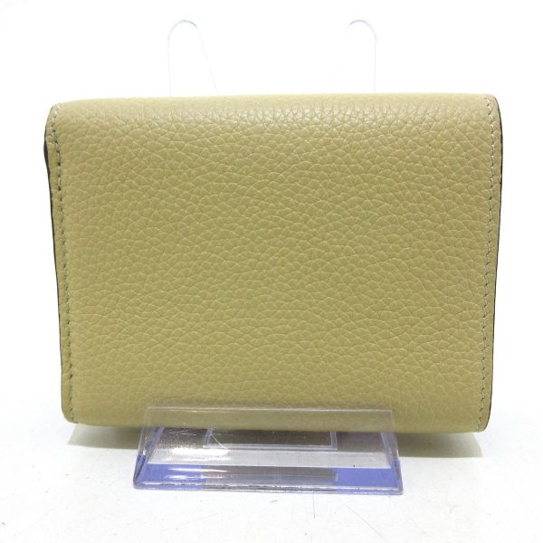 37868932 2 Loewe Trifold Wallet Soft Grain Calfskin Leather Butter