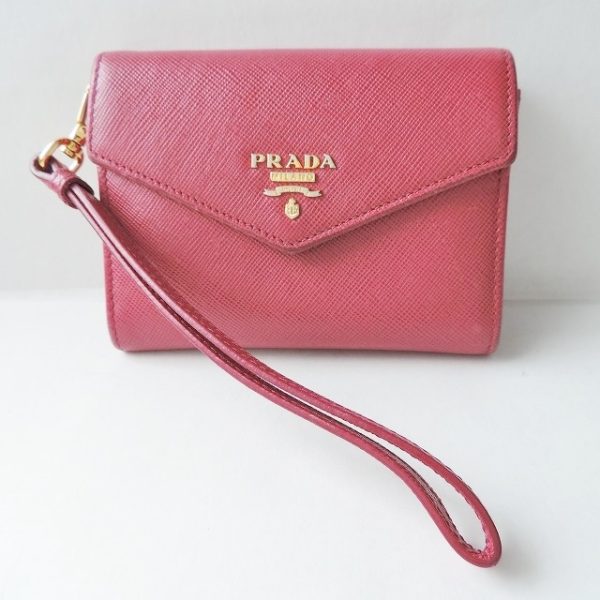 37868995 1 Prada Coin Case Leather Pink