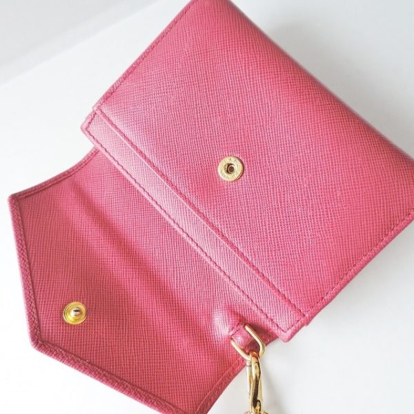 37868995 3 Prada Coin Case Leather Pink