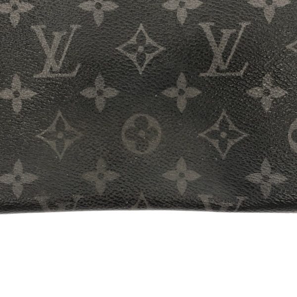 37870979 11 Louis Vuitton Pochette Discovery Monogram Eclipse Canvas Clutch Bag Brown