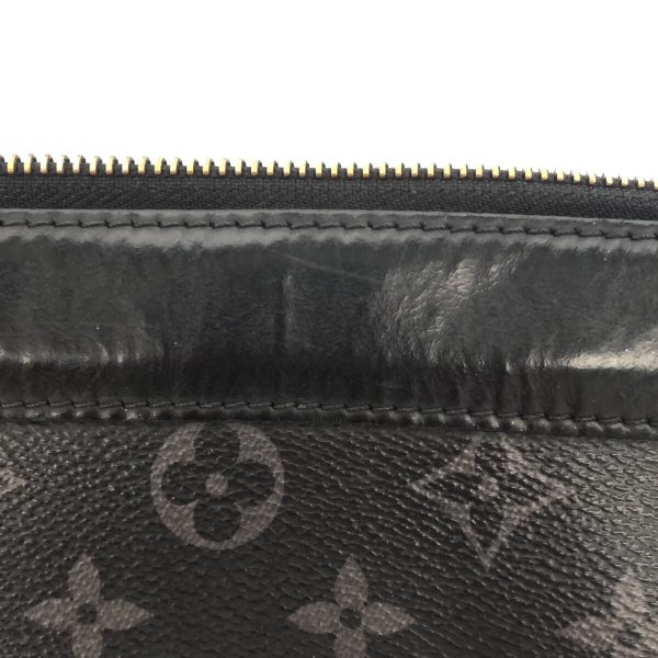 37870979 13 Louis Vuitton Pochette Discovery Monogram Eclipse Canvas Clutch Bag Brown