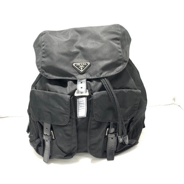 37871020 1 Prada Rucksack Nylon Leather Black