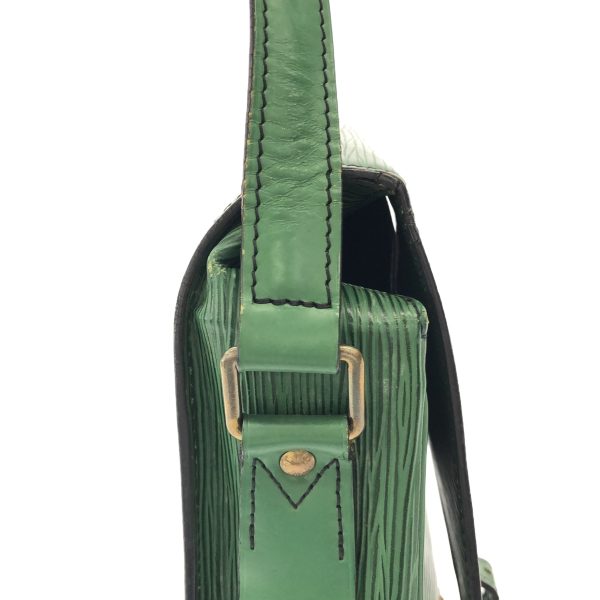 37871116 10 Louis Vuitton Cartesier Leather Shoulder Bag Borneo Green