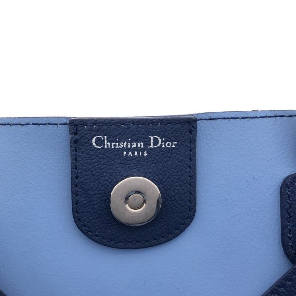 37871118 7 Dior Dior Blossom Tote Bag Blue Leather