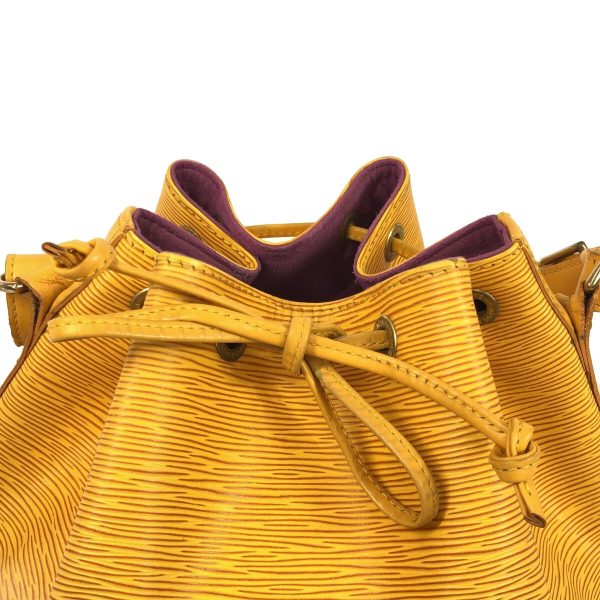 37871506 11 Louis Vuitton Noe Leather Shoulder Bag Jaune