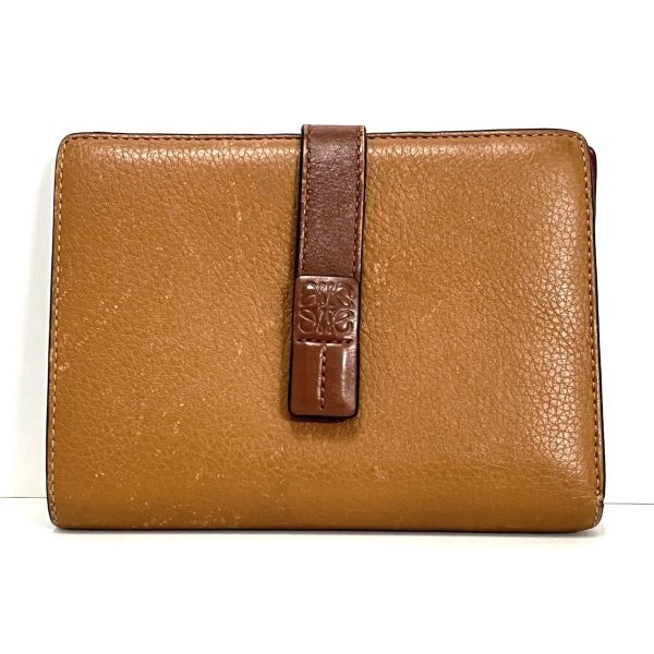 37871906 1 Loewe Vertical Wallet Medium Bifold Wallet Leather Brown