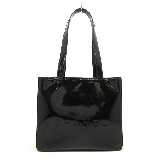 37872366 1 Chanel Tote Bag Interior Deterioration Enamel Leather Black