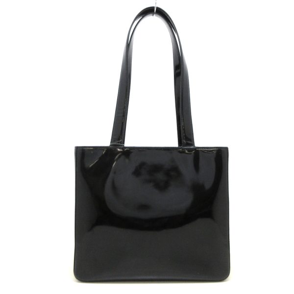 37872366 3 Chanel Tote Bag Interior Deterioration Enamel Leather Black