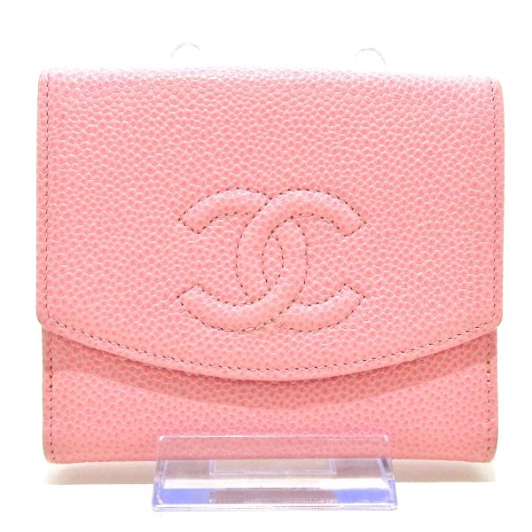 37872423 1 Chanel W Hook Wallet Caviar Skin Pink