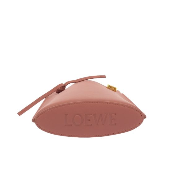 37873624 4 Loewe Dice Pocket Shoulder Bag Mini Bag Classic Calf Leather Pink Beige