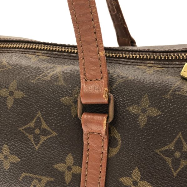 37874220 10 Louis Vuitton Vintage Papillon Monogram Canvas Handbag Brown