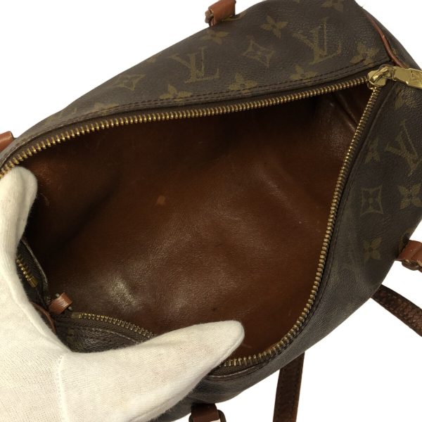 37874220 6 Louis Vuitton Vintage Papillon Monogram Canvas Handbag Brown