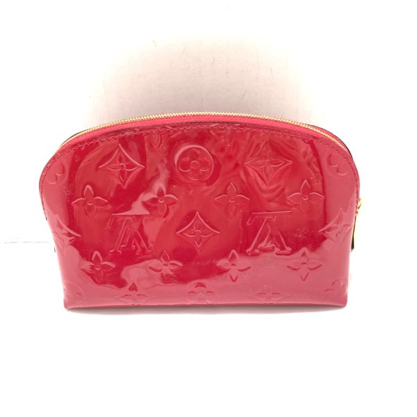 37874222 2 Louis Vuitton Pochette Cosmetic Patent Leather Pouch Rose Andian